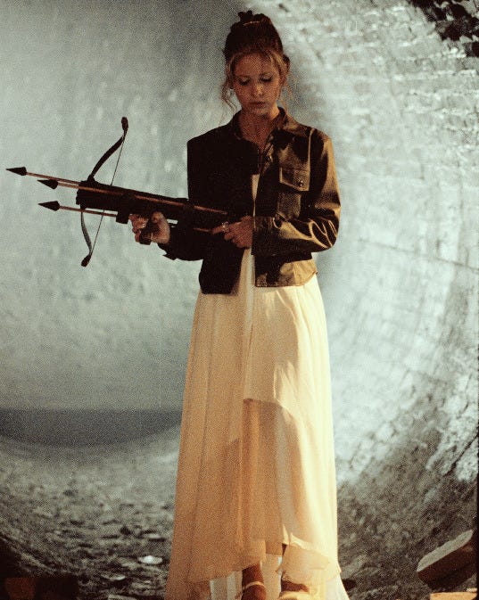 Buffy Summers in S01E12 "Prophecy Girl" of Buffy the Vampire Slayer
