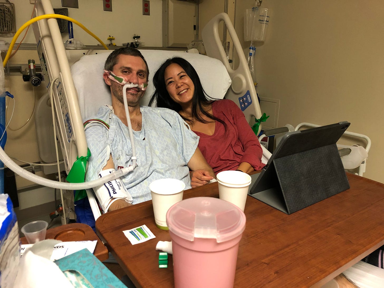 Author Evelyn Skye and her husband, Tom in 2019
