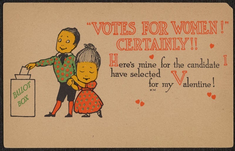 Suffrage and Valentines · Votes & Petticoats · Johns Hopkins University