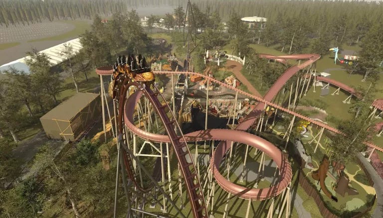 Toutatis coaster at Parc Asterix