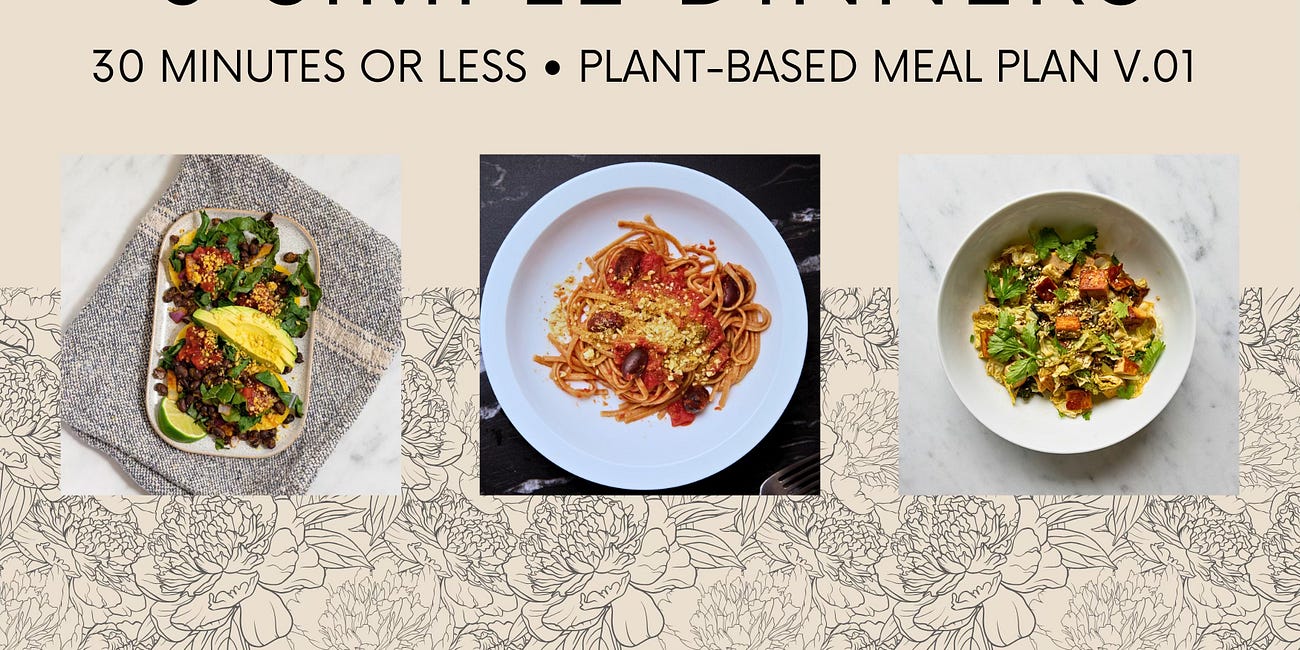 Three Simple Dinners