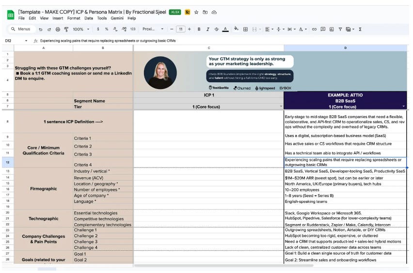 🔒 The Ultimate ICP Template - Fractional Sjeel