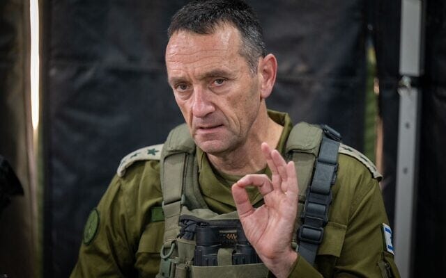 IDF Chief of Staff Herzi Halevi speaks at a drill in northern Israel on July 31, 2024. (Israel Defense Forces) IDF Chief of Staff Herzi Halevi speaks at a drill in northern Israel on July 31, 2024. (Israel Defense Forces)