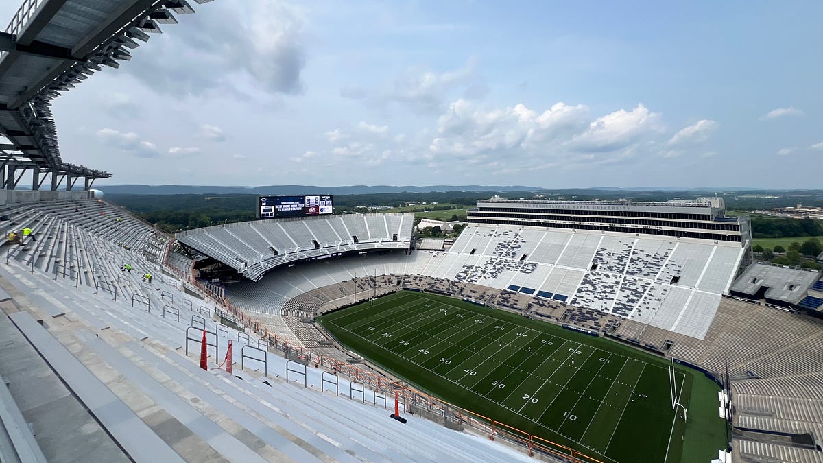 Photos, videos of Penn State's Beaver Stadium renovation