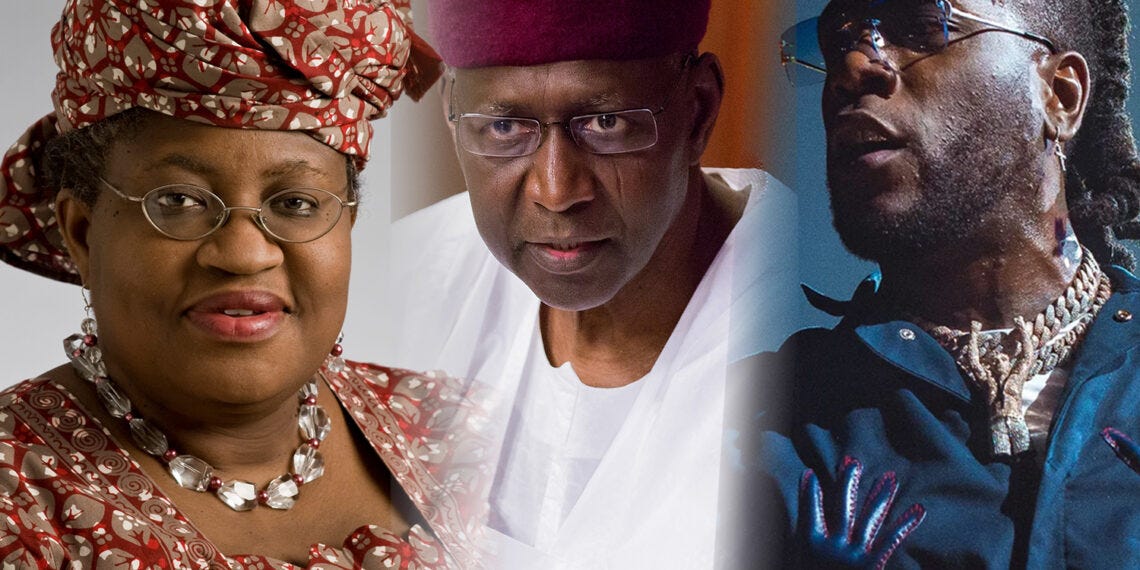Okonjo-Iweala, Abba Kyari and Burna Boy