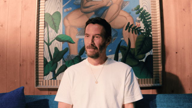 Keanu Reeves in “Outcome,” premiering April 10, 2026 on Apple TV.