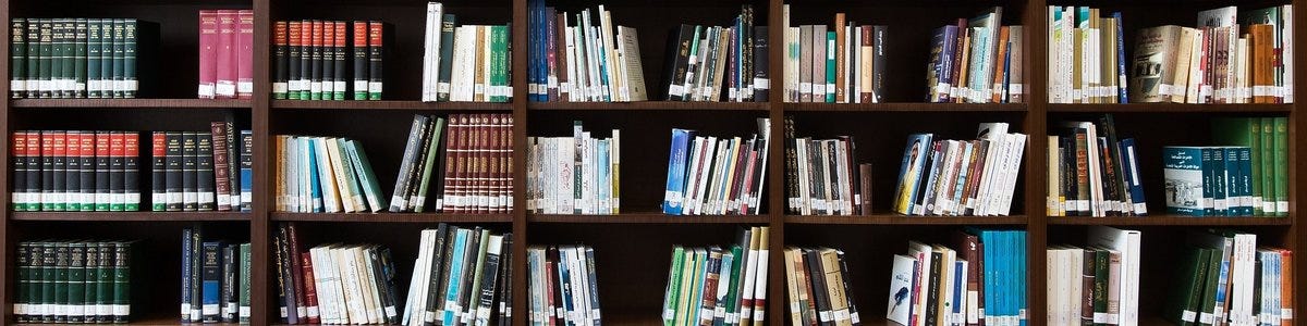 akademik kütüphane rafı
