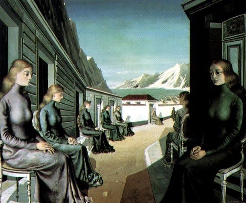 A group of women sitting on a porch
Description automatically generated