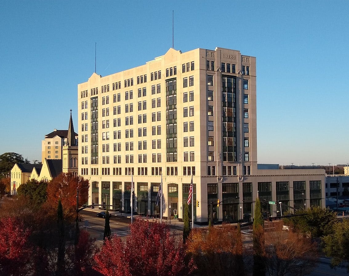 The Montgomery Building photographed in November 2018.