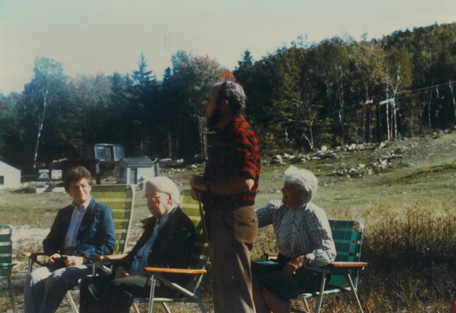 Man in plaid shirt at Temple Ski Area