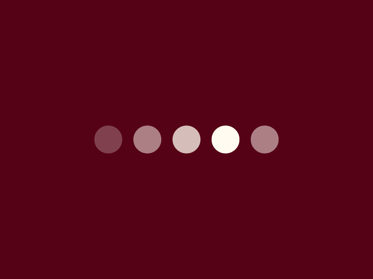 maroon background with five white dots in the middle maroon background with five white dots in the middle