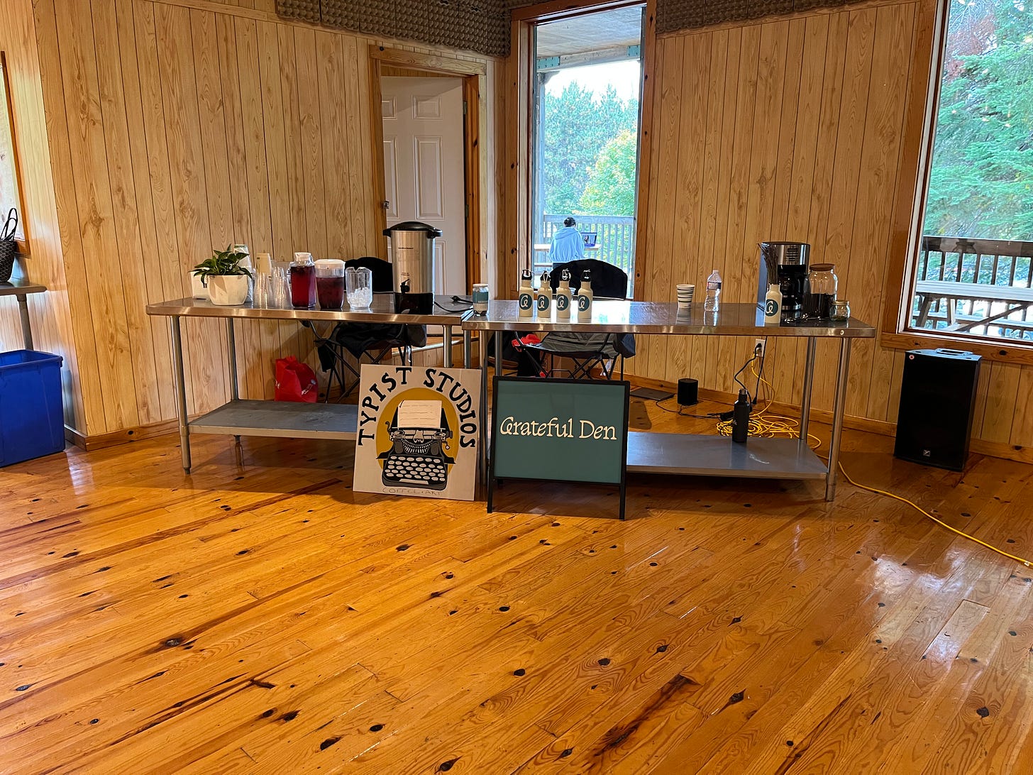 Sponsoring a co-working cafe in 2013 with nothing but an easel Sponsoring a co-working cafe in 2013 with nothing but an easel