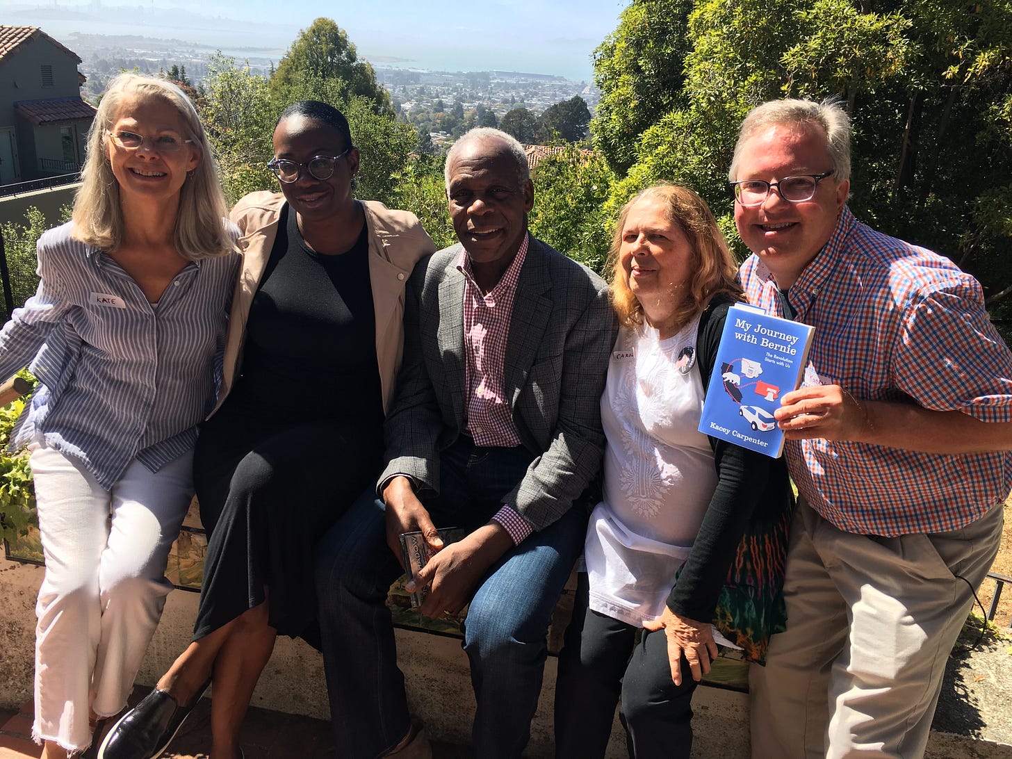 Kate Henke, Nina Turner, Danny Glover, Carol Coyote Cook, Kacey Carpenter in Berkeley in 2016