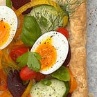 A summer-ready Vegetable Ribbon Tart recipe