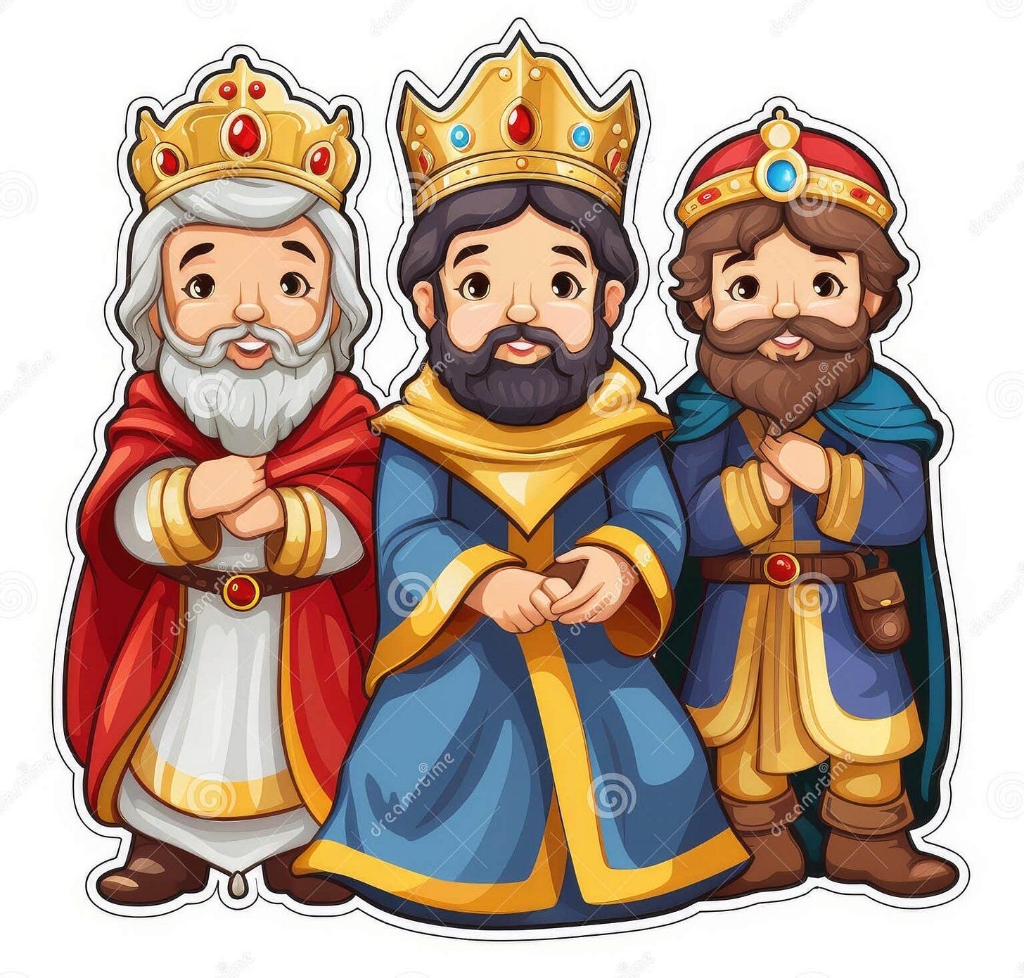 We Three Kings Religious Sticker for Christmas Stock ...