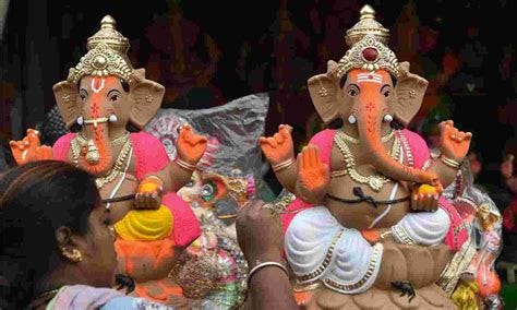 Idols of Ganesha for Worship and Festival Celebration