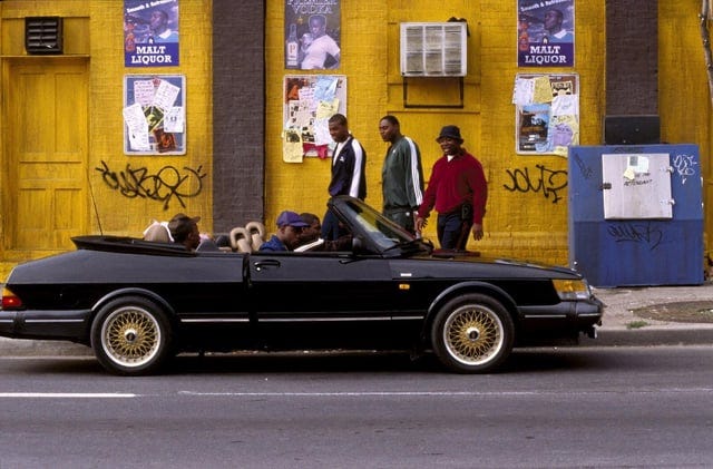 r/saab - 1987 Saab 900 Cabrio as seen in film Paid In Full