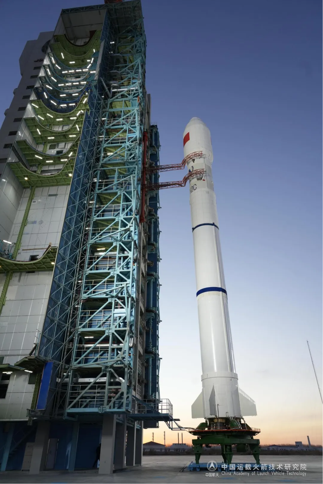 The Long March 2C launch vehicle on the launch pad ahead of its mission on November 19th 2025.