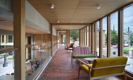 the wide walkways are designed to promote sociability.