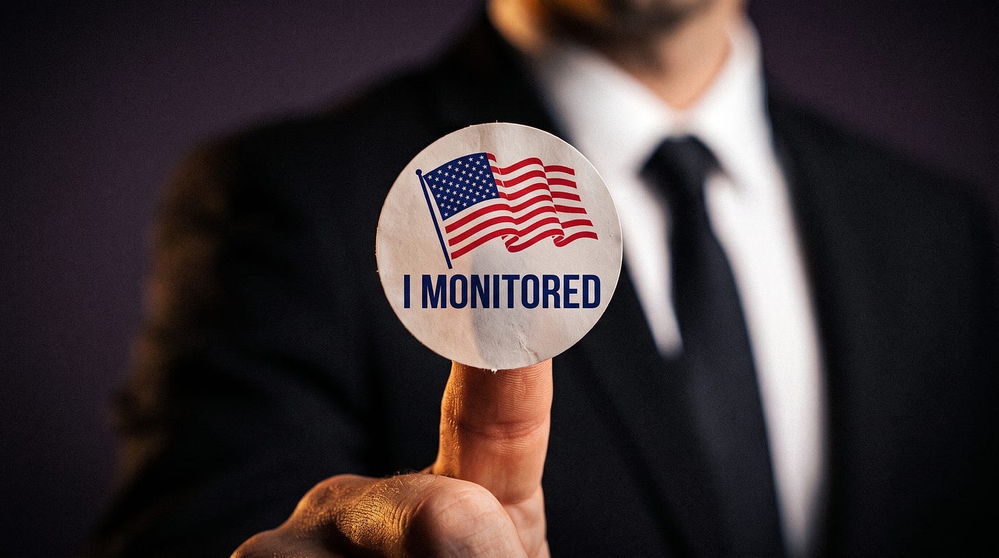 I monitored sticker I monitored sticker