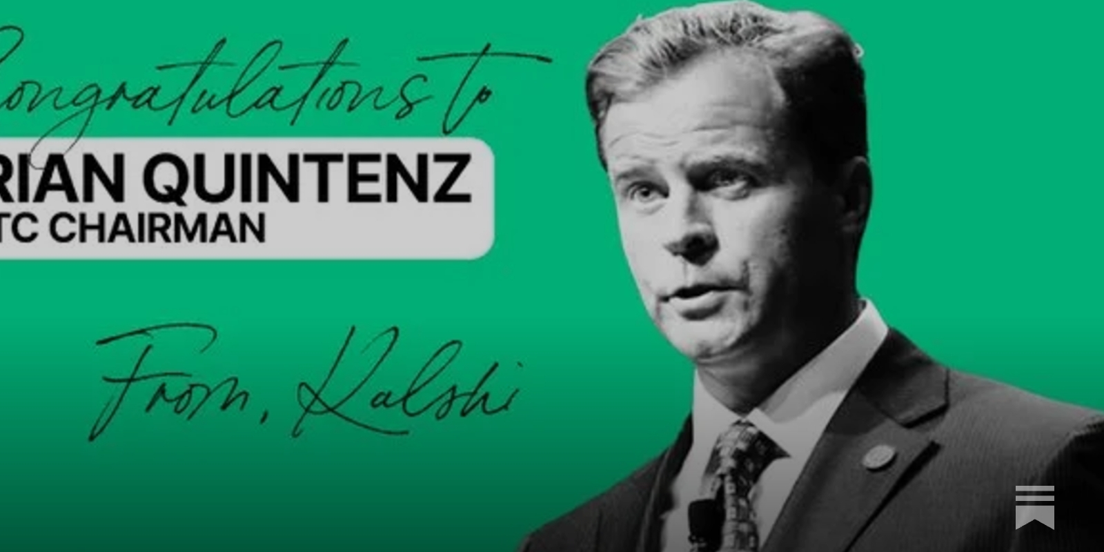 CFTC Pick Quintenz To Resign From Kalshi Board And Divest Stock Upon  Confirmation