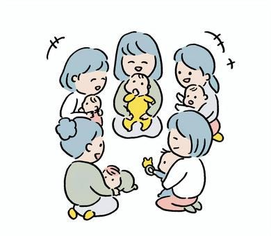 Free Vectors | Mom and babies talking