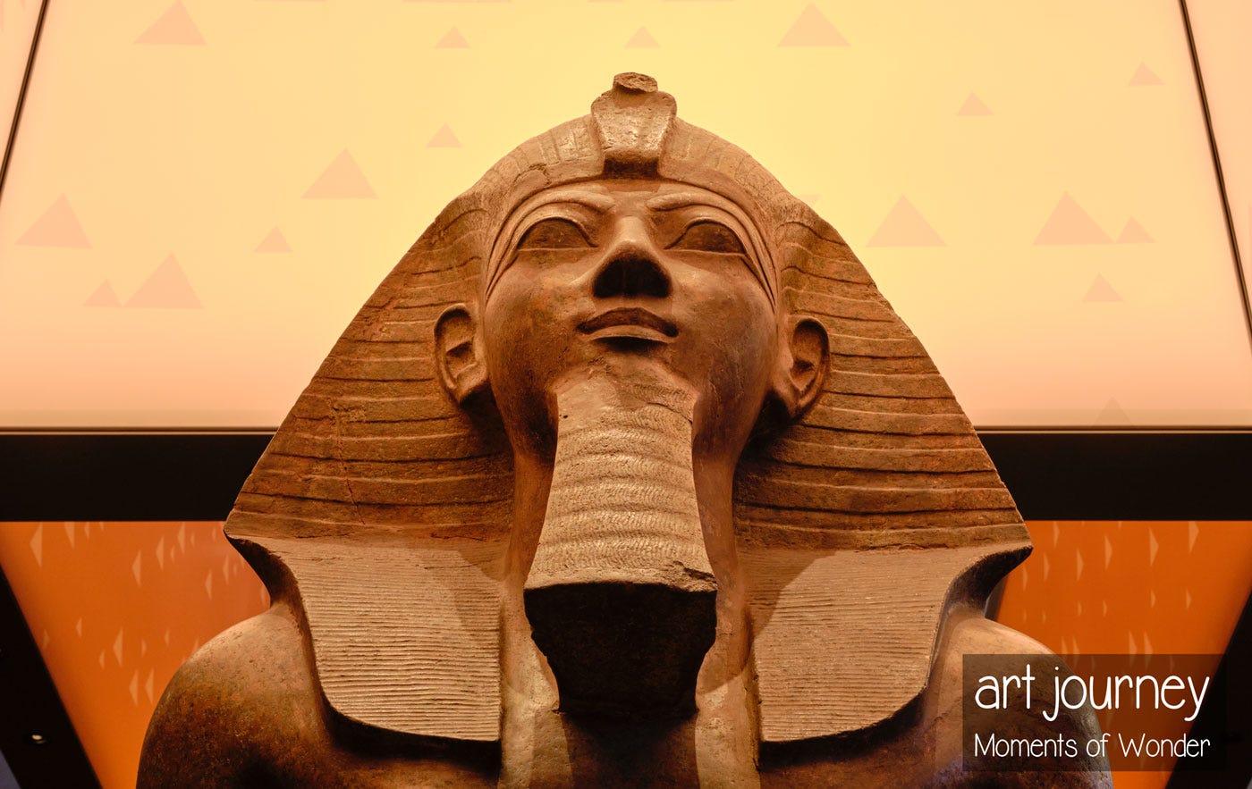 Statue of Pharaoh Hatshepsut at the Grand Egyptian Museum