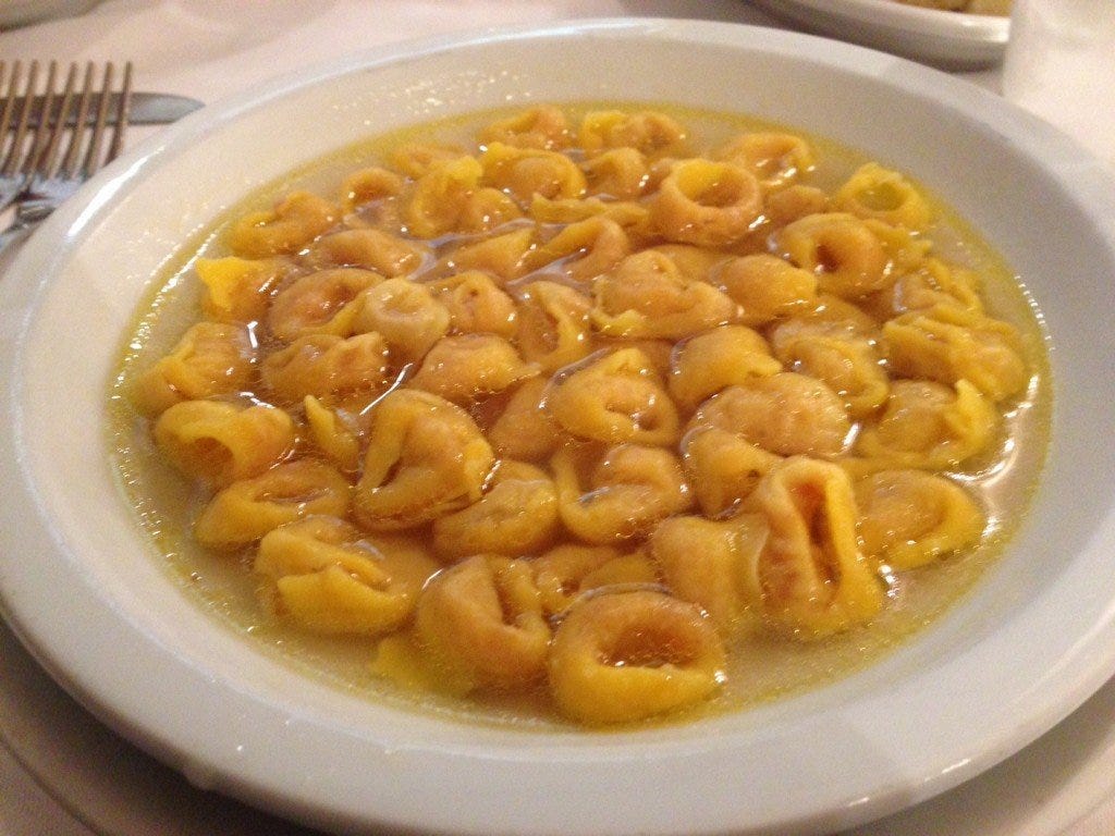 Tortellini en Brodo, another specialty