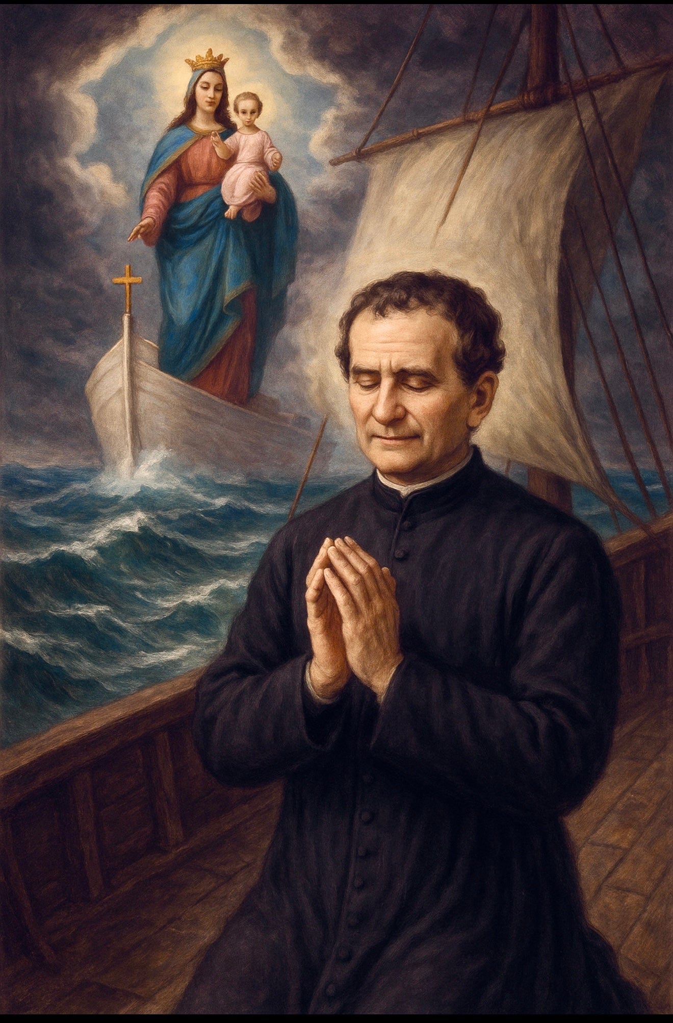 Saint John Bosco Night Vision: The Storm-Tossed Ship