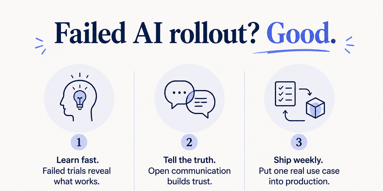 Why your failed AI rollout is what you need