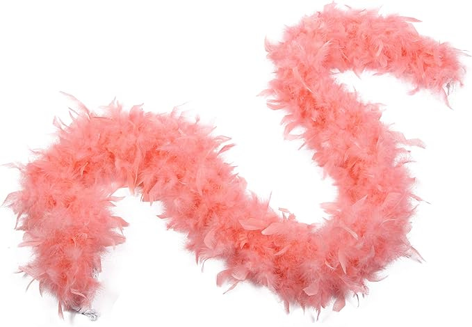 Fukang Feather Turkey Chandelle Feather Boa 72" 80 gram