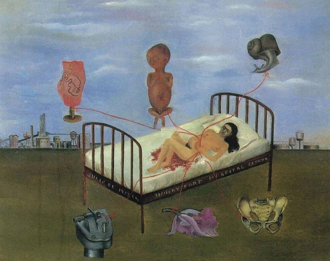 Henry Ford Hospital, 1932 by Frida Kahlo Henry Ford Hospital, 1932 by Frida Kahlo