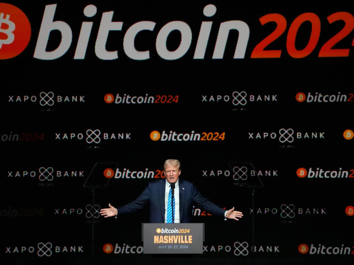 Bitcoin price hits six-week high after Trump backs cryptocurrency | Bitcoin  | The Guardian