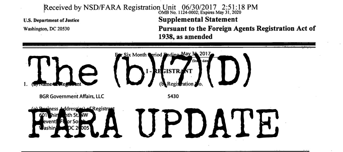 New FARA Filings--January 24, 2025