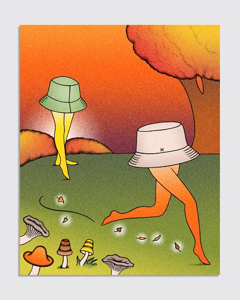 LEFT TO RIGHT: Ilia Malinin, Jan 2026 (OK McCausland); Computer-generated convict in fake courtroom video (FearFeedUSA); Art director/writer Forest Abruzzo*; Hermès GenAI Ben Franklin (Primordial Soup); Hats Illustration (Linda Merad for Hermès); Judge Anna Blackburne-Rigsby* (*Courtesy of Artist)