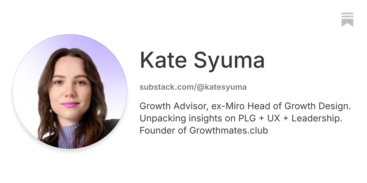 Kate Syuma | Substack