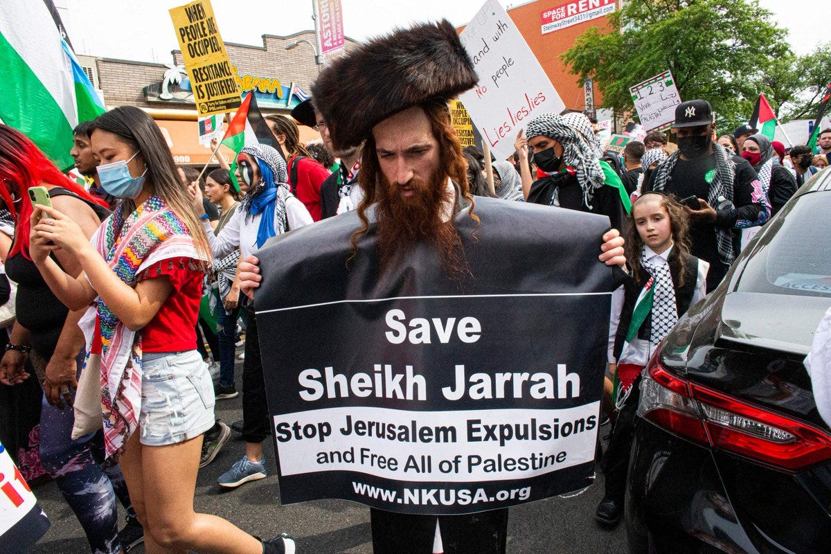 TRT World Now on X: "In pictures: Members of the Neturei Karta  ultra-Orthodox Jewish movement, which rejects Zionism and the establishment  of Israel, attend pro-Palestinian rally in New York  https://t.co/Sey3DVQkKd" / X