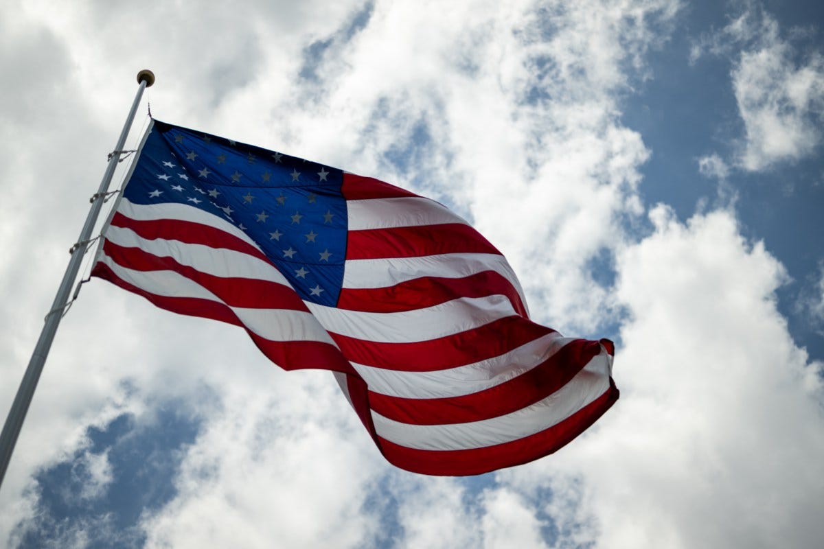 President Donald Trump watches as the American flag is raised on the newly-installed flagpole on the South Lawn of the White House, Wednesday, June 18, 2025. (Official White House Photo by Daniel Torok)