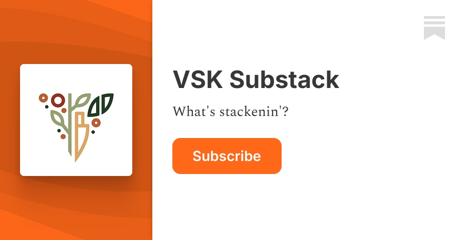 VSK Substack | Vegan Scratch Kitchen | Substack