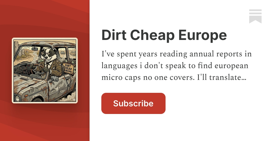 Dirt Cheap Europe | Substack