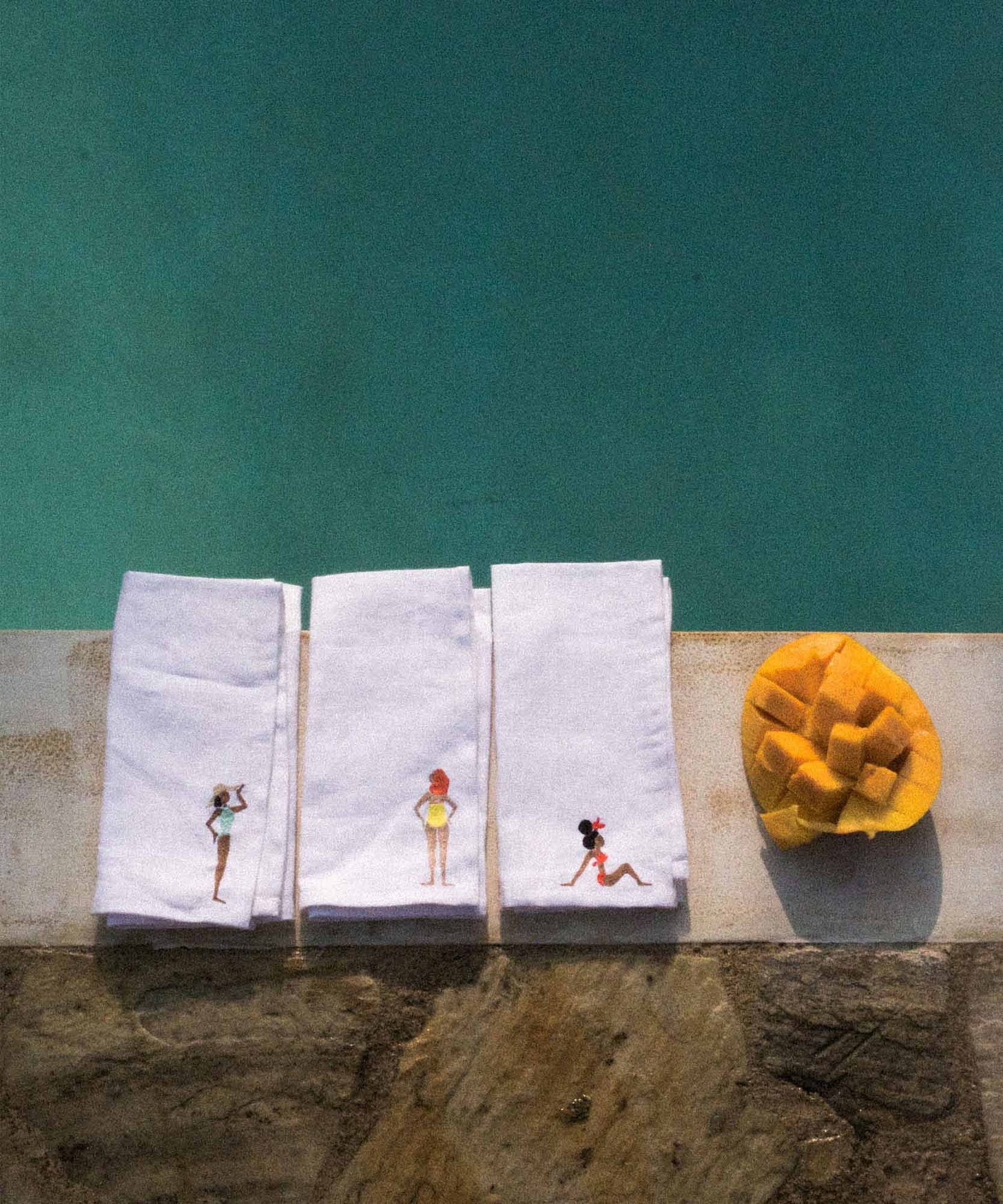 Hand embroidered napkins
