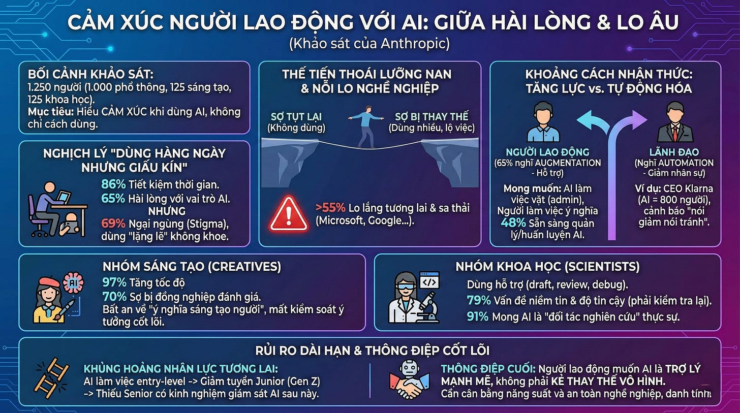 Kết quả khảo sát của Anthropic Kết quả khảo sát của Anthropic