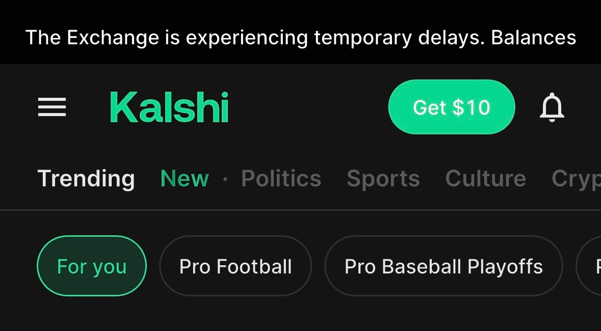 Kalshi Down For Some Users On Saturday: What We Know
