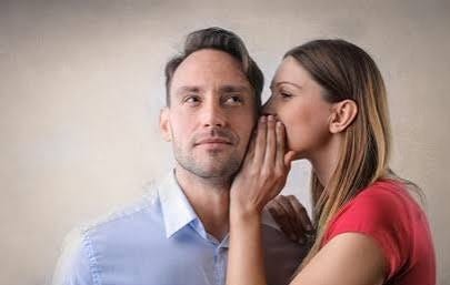 Woman Whispering Into Mans Ear Stock Photo 433912534 | Shutterstock Woman Whispering Into Mans Ear Stock Photo 433912534 | Shutterstock