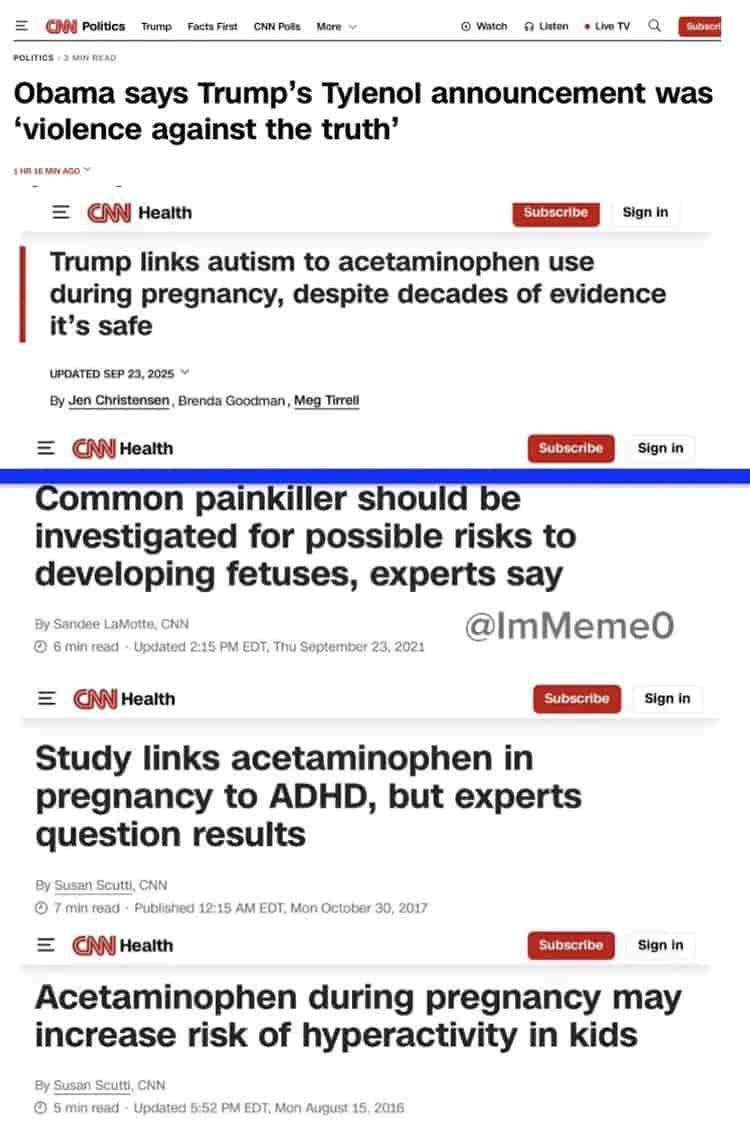 tylenol risk media phenomenon