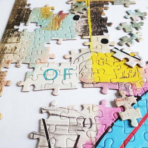 Cross and Glory Angelfish Abstract Jigsaw Puzzle