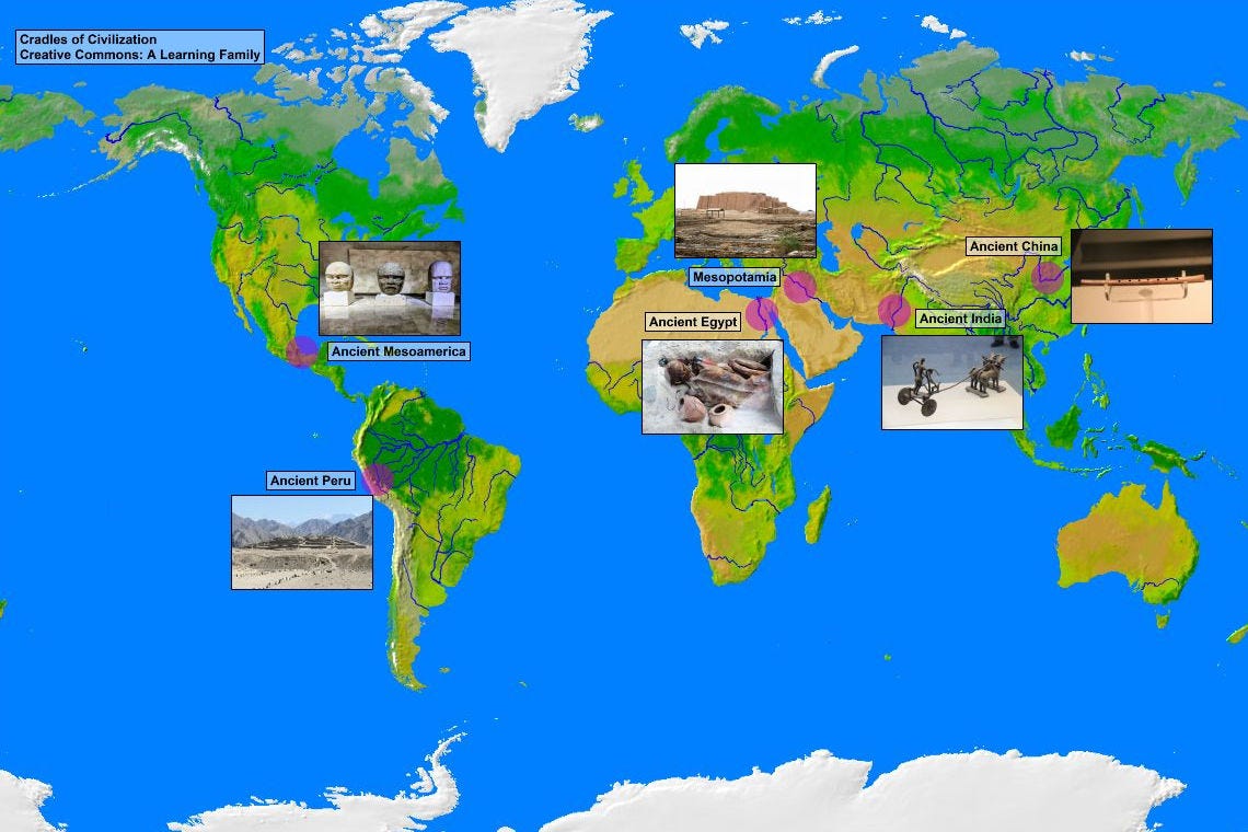 Six Cradles of Civilization: A Historical Timeline - A Learning Family