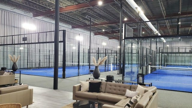 ZMash Padel outside Detroit, which is owned by several former pro athletes