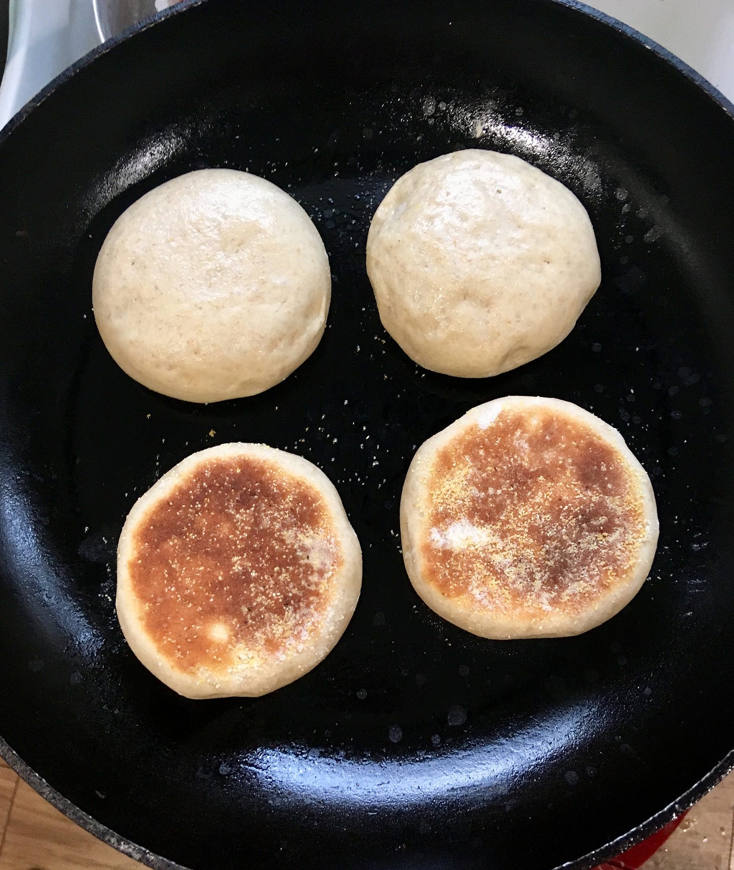  Two flipped, two ready to be flipped 