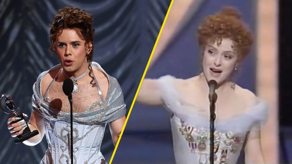 Bernadette Peters Responds to Cole Escola's Tony Awards Look With Her Full  Chest | Playbill